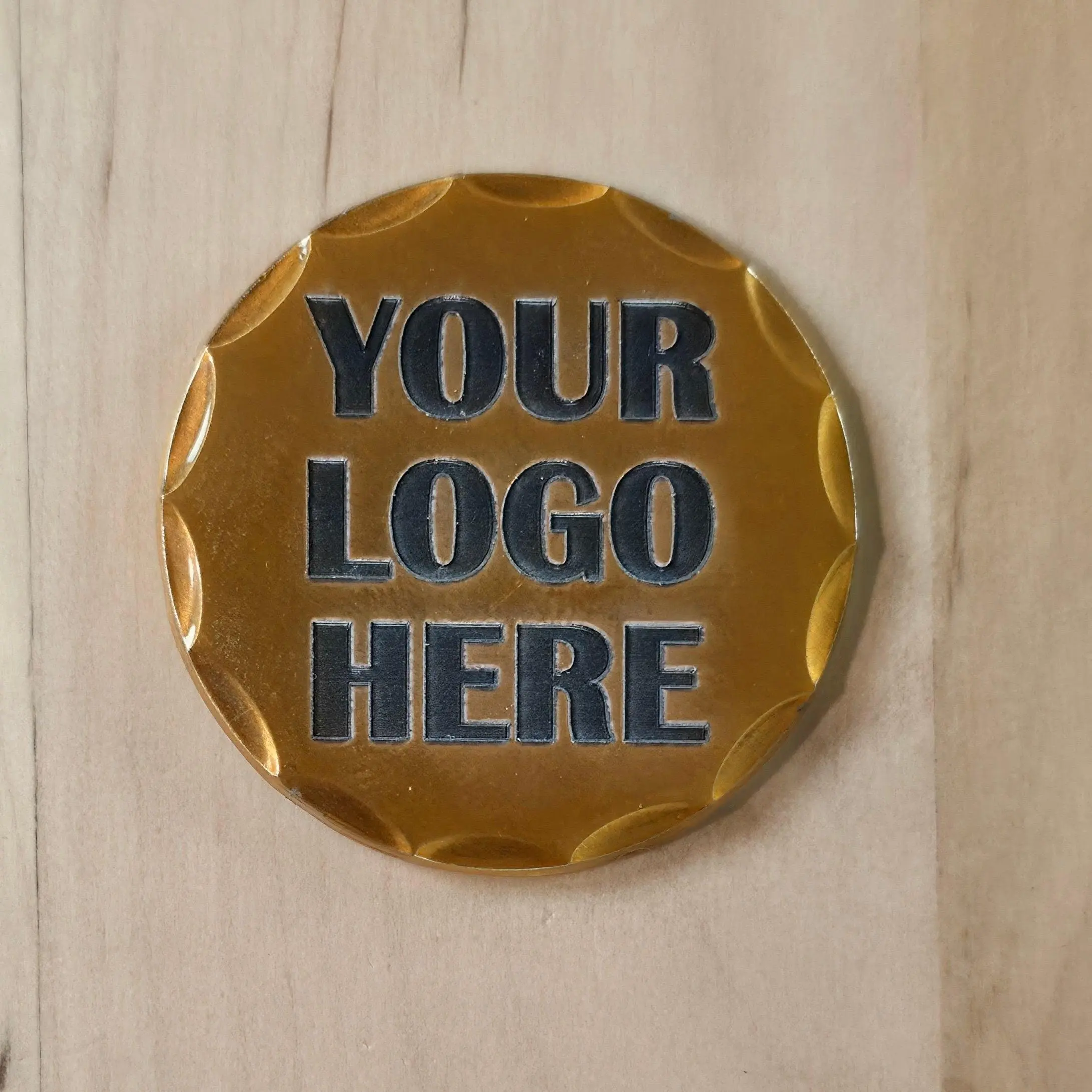 Premium Golf Ball Marker - Classic, Unisex, Engravable Metallic-Finish, Standard-Size Custom Engraved Golf Accessory