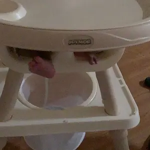 JOYMOR 7-in-1 Baby High Chair, Convertible HighChair for Babies and Toddlers, Kids Learning Table and Chair with Removable Tray and 5 Point Harness (Gray)