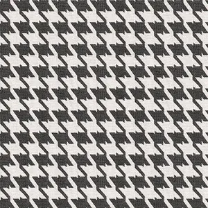 Bohemian Black & White Houndstooth Fabric by the Yard | 750- GSM