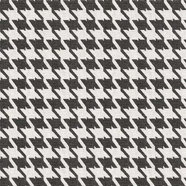 Bohemian Black & White Houndstooth Fabric by the Yard | 750- GSM