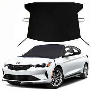 Winter Windshield Cover Oxford Cloth Universal Fit 63x78.7x47.2 Waterproof Dustproof Sunshade for Cars SUVs Trucks All-Weather Protection Easy Installation