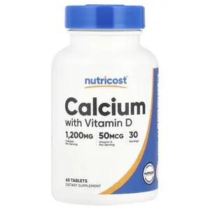 Nutricost Calcium with Vitamin D, 60 Tablets