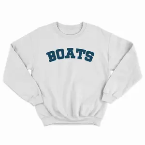 Boats U Crewneck - Product described but no additional information provided Fit Fleece