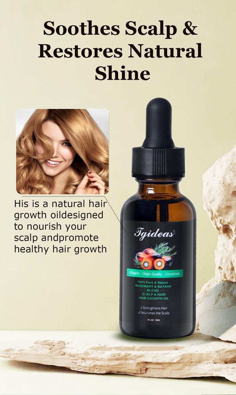 Tgideas Hair Nourishing Oil with Batana & Rosemary – Helps Reduce Shedding & Supports Stronger, Fuller Hair
