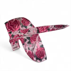 Jiggsaw Durag for Men & Women - Silky Wave Cap with Long Wide Straps, Breathable & Sweat-Wicking, Stylish Hair Care & Comfort Fit, Motorcycle Cap Head Wrap - Pink Rose Silky Durag