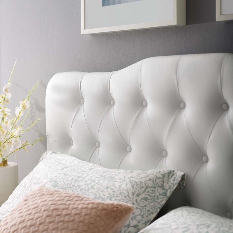 Modway Annabel Full Upholstered Vinyl Headboard in White