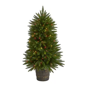 Nearly Natural 5 Ft. Sierra Tree w/200 Multicolred LED