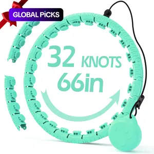 Weighted Hula Circle with 32 Chain Links (66 Inches), Sweet Weight Ball, Infinity Fitness Hoop Plus Size, Suitable for Women Smart Sports Equipment, Weighted Hula Hoops #GLOBAL PICKS