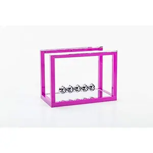 Asian Home Newtons Cradle Balance Balls, 5 Pendulum Balls, with Mirror Desk Top Decoration Kinetic Motion Toy for Home and Office, Physics Toys for Teachers