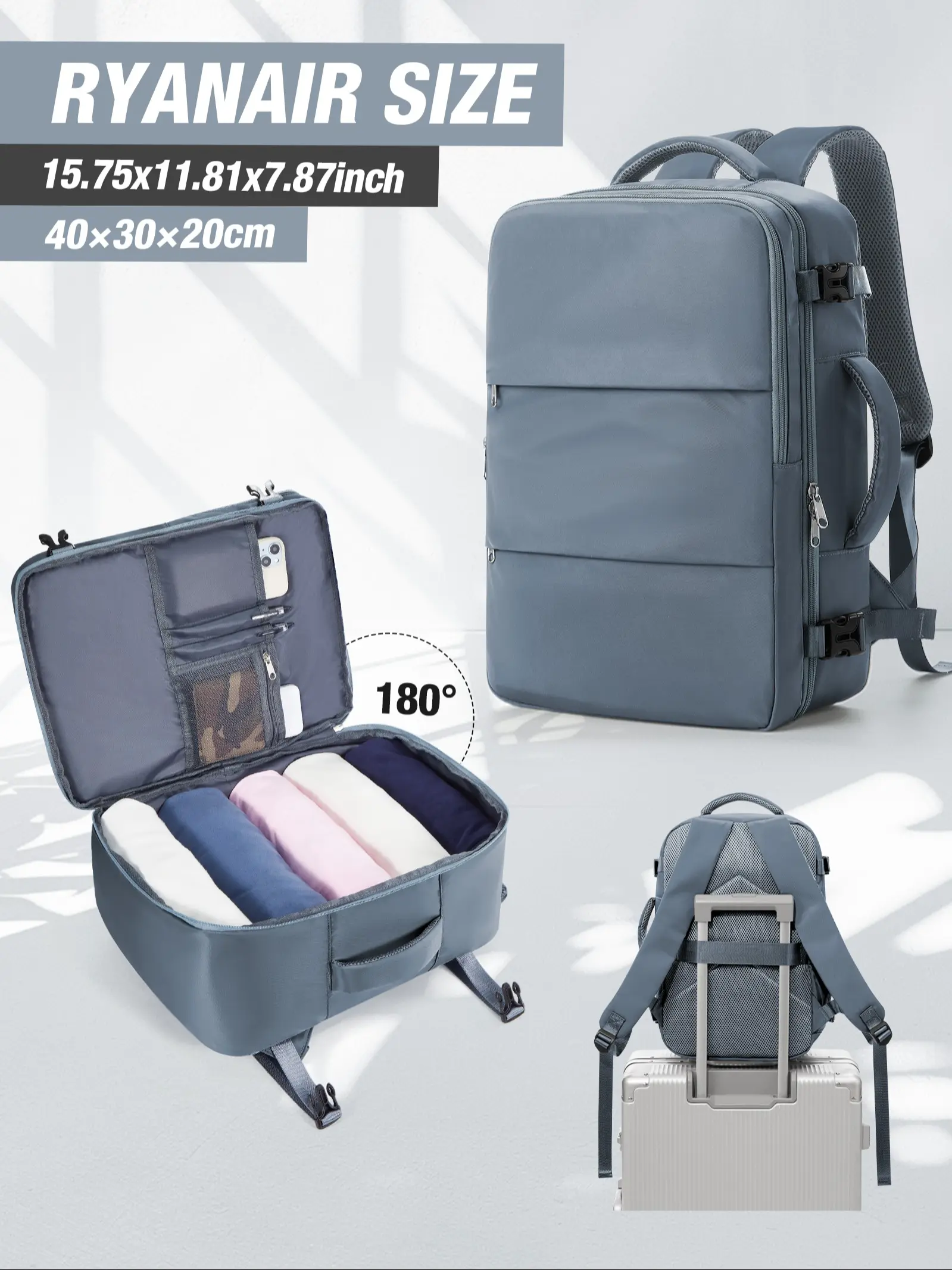 best travel backpack for ryanair Aerolite (40x20x25cm) Backpack/Rucksack Approved with YKK  Aerolite UK Why this bestselling Ryanair backpack