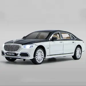 1:24 Scale S680 GLS600 Sports Car Model Toy Doors Opened Sound Light Pull Back Metal Diecast Cars Boys Decoration Gifts