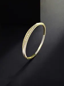 1PC ICED CHICS hip-hop bracelet, copper inlaid zircon, casual style versatile bracelet, suitable for both men and women, Casual Trendy Jewelry