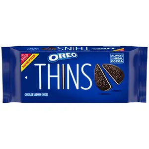 OREO Thins Chocolate Sandwich Cookies, Family Size, 11.78 oz OREO Thins Chocolate Sandwich Cookies, Family Size, 11.78 oz