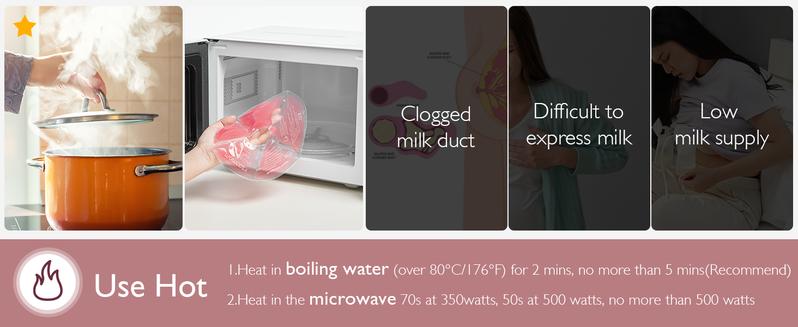 Momcozy Larger Breast Therapy Packs, Hot and Cold Breast Pads with 2 Soft Covers, Breastfeeding Essentials for Relieve Clogged Ducts, Nipple Pain, Engorgement, 2 Pack Momcozy Larger Breast Therapy Packs, Hot and Cold Breast Pads with 2 Soft Covers, Breastfeeding Essentials for Relieve Clogged Ducts, Nipple Pain, Engorgement, 2 Pack