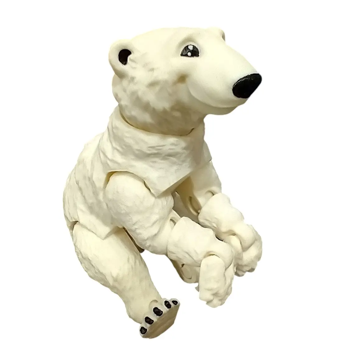 Polar Bear 3D Printed Articulating Figurine, Animal Design Home Decor Statue, Room Decor Accent for Gift (Home Supplies)