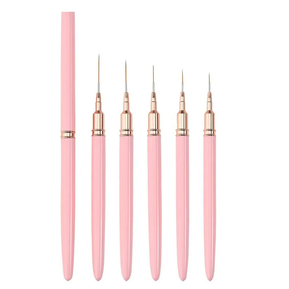 Needle Ultra Fine Nail Art Liner Brush Set Painting Drawing Line Brush Nail Tool Ultra Fine Brush Head Precise Detailing Liner Painting Multi Use Great Helper for Hand Painted Nail Lines Nail Art Brushes