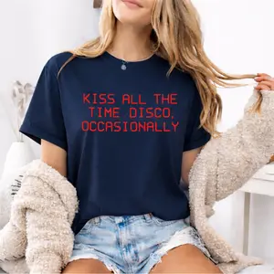 Stay Inspired Fan Quote T Shirt,Kiss All The Time Occasionally T-Shirt, Harry Styles Album Merch Girly Top Together Tour Concert Cropped Top Korean Pop Music Graphic Tee, Minimal Streetwear Shirt