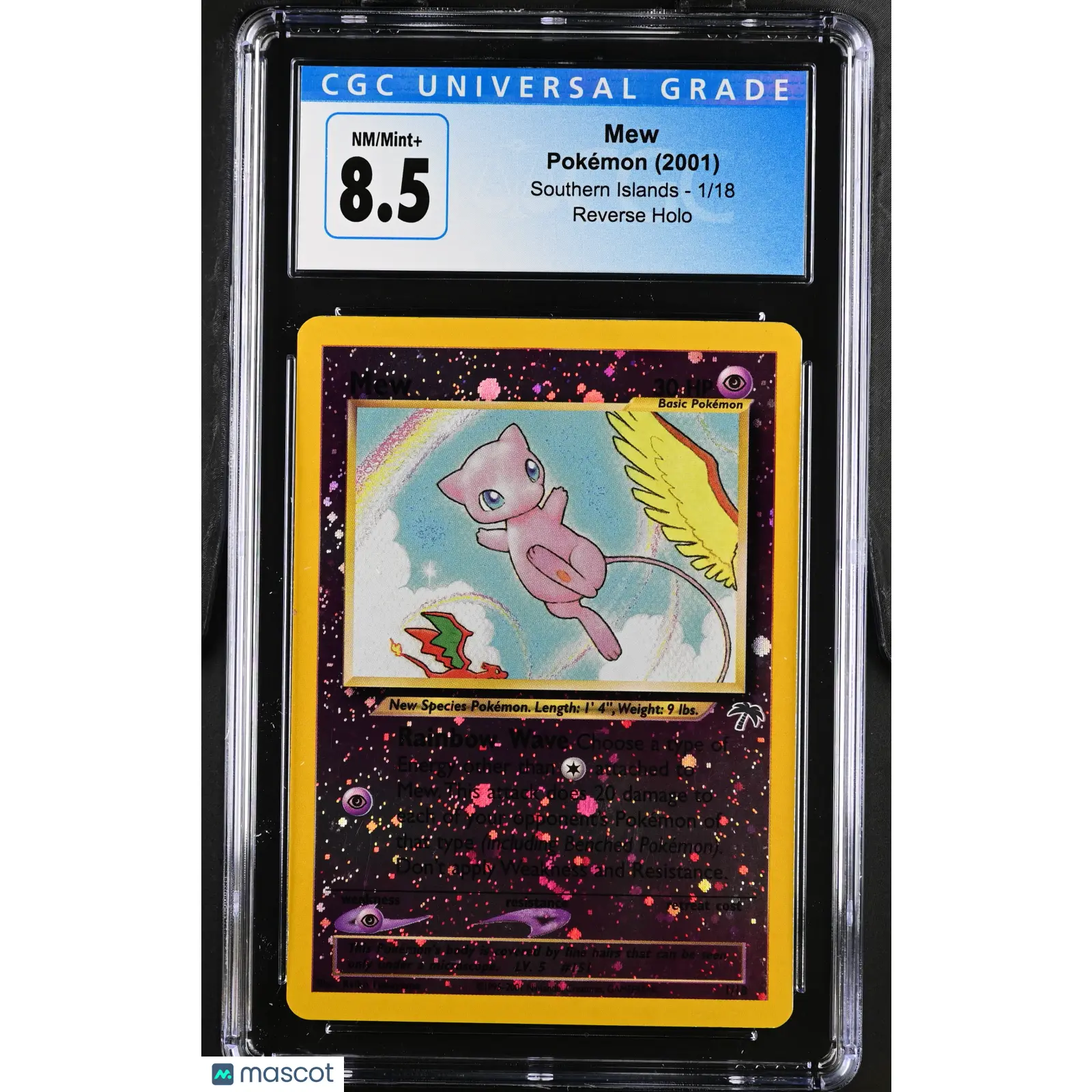 2001 Pokemon Southern Islands Mew #1/18 8.5 Reverse Holo
