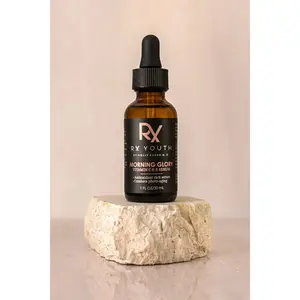 RX Youth Morning Glory Vitamin C & E Serum Daily Hyaluronic Acid for Hyperpigmentation & Skin Firmness