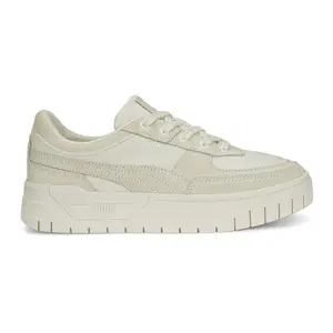 PUMA Womens Cali Dream Blank Canvas Lace Up Sneakers Shoes Casual - Off White