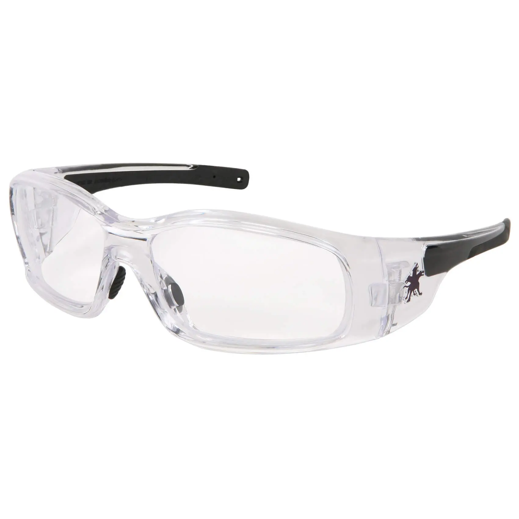 MCR Safety Swagger SR1 Safety Glasses Clear Frame with Clear Anti-Fog Lenses