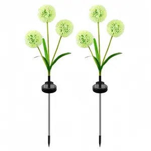 Dandelion Solar Lawn Light, Warm and Colorful Lights, 2 Modes, Easy Installation, Solar Powered, Ideal for Patio, Garden, Outdoor