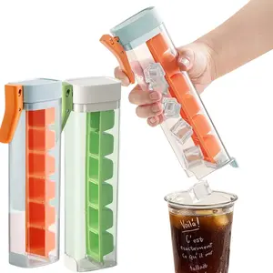 Ice Cube Mold, 6 Grids Per Tray, One-Click Ice Release Ice Box, Ideal for Cocktails, Whiskey & Summer Drinks-MM