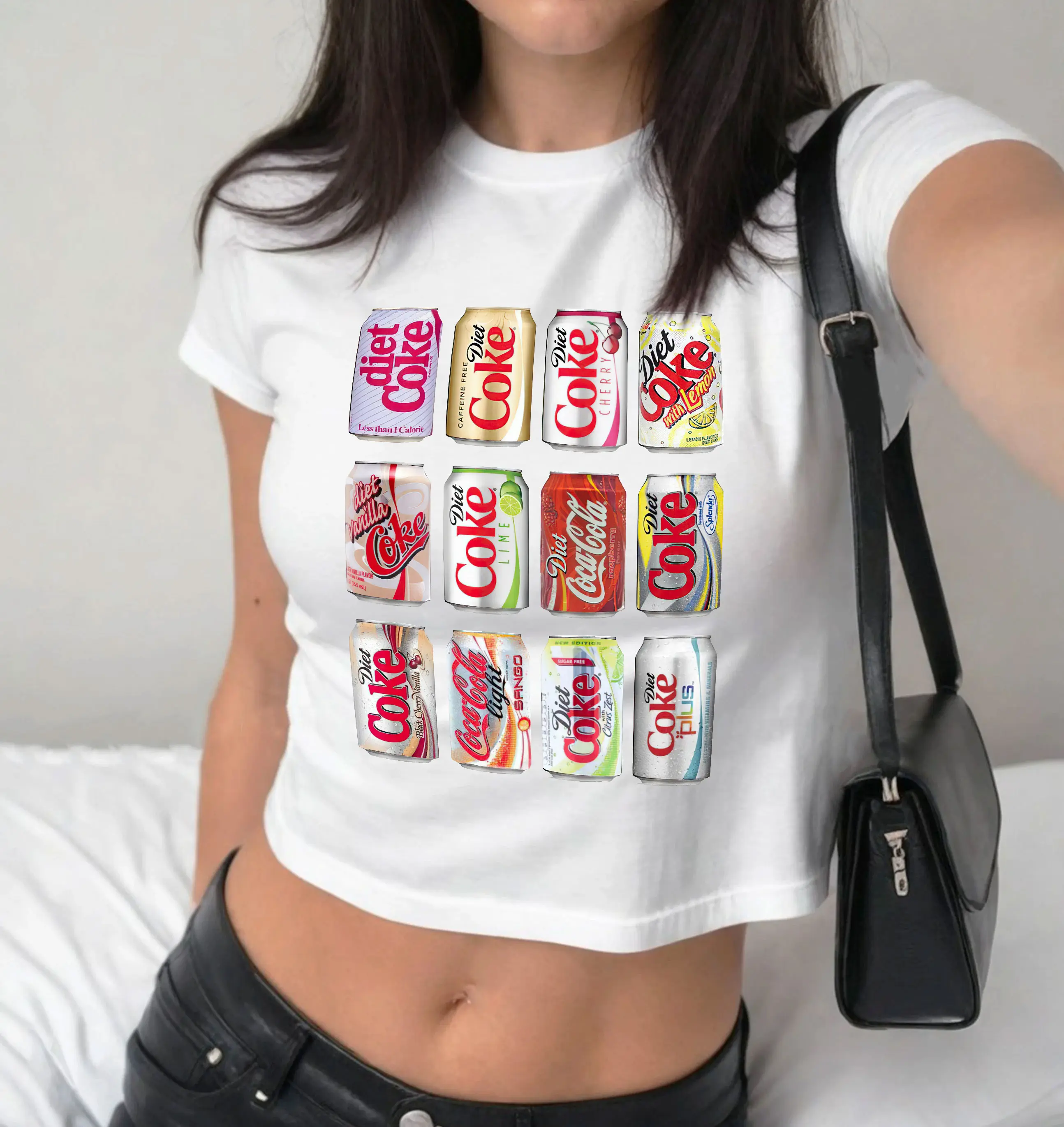 Diet Coke Baby Tee, Diet Coke Sampler Baby Tee, Gift for Diet Coke Lover, Diet Coke Bottles, Trendy Diet Coke Baby Tee, Y2K Clothing
