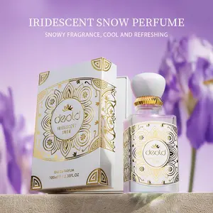Deold Iridescent Snow Perfume for Women & Men, 3.4 Oz Unisex Eau De Parfum, Long Lasting Fresh Scent, Cool Snowy Fragrance