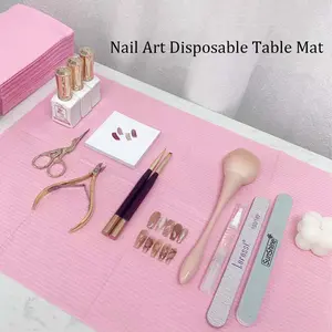 20pcs Waterproof Foldable Nail Cleaning Pads, 3-Layer Disposable Manicure Tools, Perfect for Nail Art Salon and Tattoo Removal, Nail Art Remover