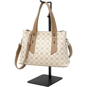 Adjustable Black Purse Display Stand Handbag Hanger Rack for Bags, Suitable for Desktops, Wardrobes and Commercial Stores