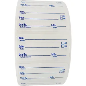 2x1 Dissolvable  Labels, 1000 Label Stickers, Bottle Labels for Storage Bins, Sticker Labels for  containers, (1000, Blue)