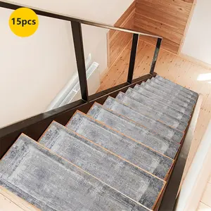 Non-Slip Stair Carpet, Step Protection Carpet, Decorative Bordered Stair Mat for Home Decoration & Bedroom Accessories - Suitable for Indoor, Outdoor Stairs & Multiple Scenarios., Stair Runner