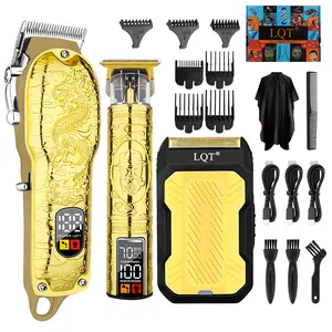 Rechargeable Hair Clippers for Men, Men Clippers and Trimmers Set, Barber Clippers and Trimmer, Men's Haircut Kit, Cordless Electric Razor,LED Display Haircut Kit，Professional Hair Shaver for Men, Great for Barbershop Salon Home Use, Christmas Gift