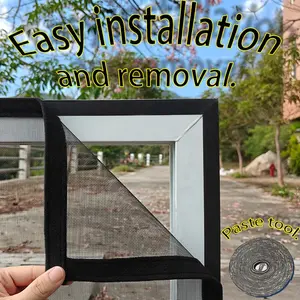 Self-Adhesive Window Screen Mesh Anti-Mosquito Net, Easy Install Indoor Outdoor Protection, Durable & Lightweight Design