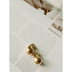 Liquid Drop Earrings – Gold