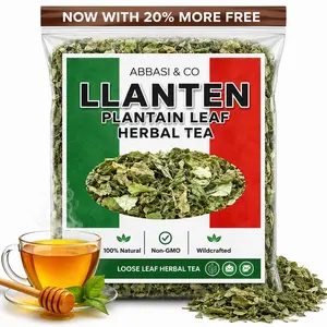5oz Hojas de Llanten Plantain Leaf Organic – Broadleaf Plantain Tea Loose Leaf (Plantago Major) – Llanten Planta Medicinal - Herbal Tea for Digestion, Respiratory Health & Detox IMPORTED FROM MEXICO