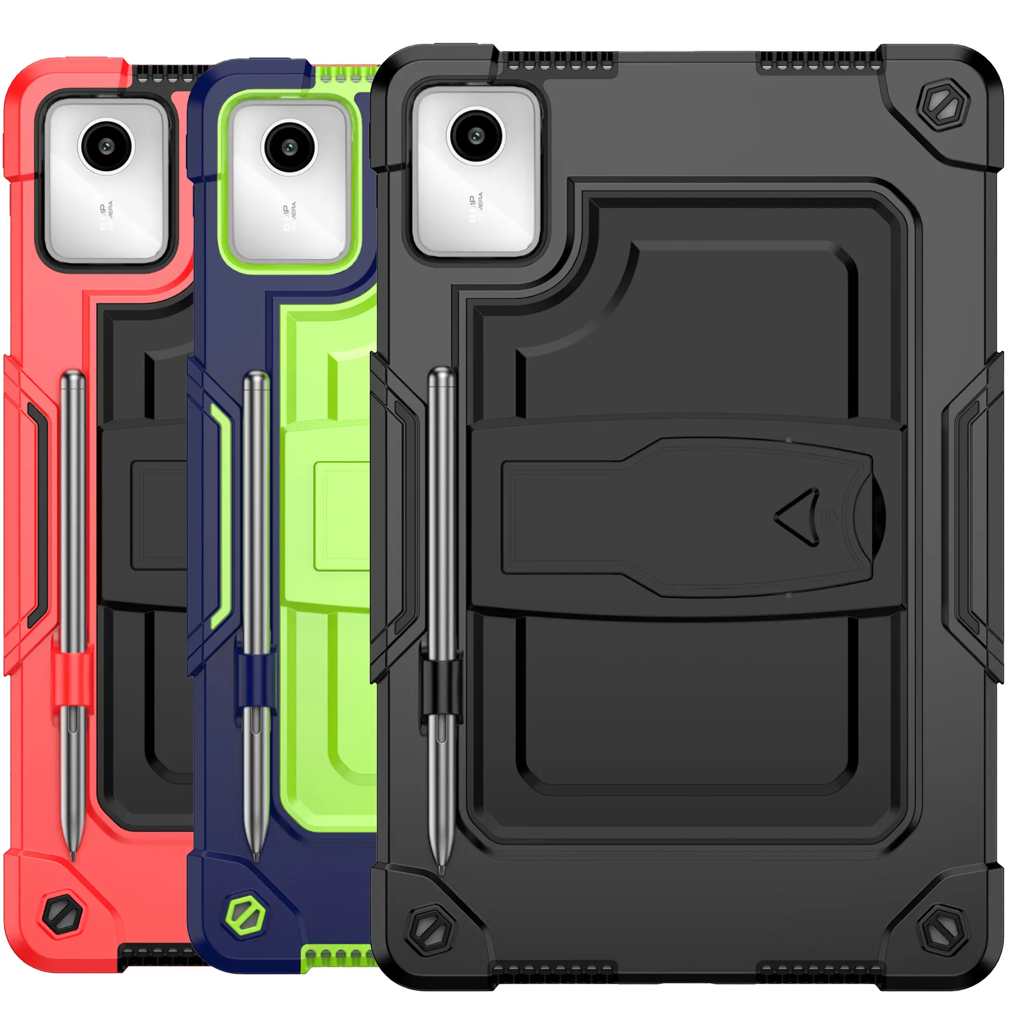 Case for Lenovo Tab M11 11" / Xiaoxin Pad 2024, Rugged Shockproof Kids Tablet Case with Kickstand