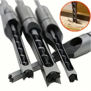 Woodworking Tools Including A Twisted Square Hole Drill And A Chisel Extension Saw, Perfect For Creating Square Or Rectangular Grooves In Various Types Of Wood For DIY Furniture Projects. These Tools Are Suitable For All Kinds Of Woodworking Tasks