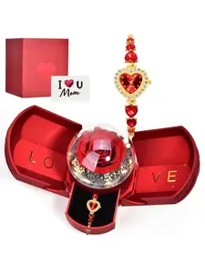 Women's Elegant Heart Design Quartz Watch & Bracelet, Exquisite Trendy Wristwatch & Bracelet, Chic Watch Set As Gift for Girlfriend with Box, Fashion Jewelry Set