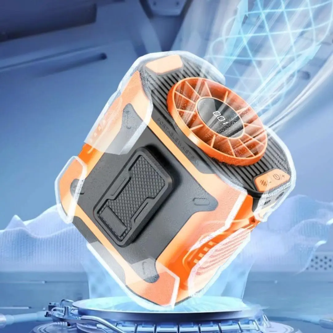 3 in 1 Portable Fan with Power Bank Function, Usb Rechargeable Fan with Led Light, Outdoor Cooling Fan for Outdoor Work, Farm, Hiking, Camping, Multif