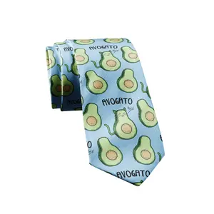 Avogato Necktie Mens Novelty Neckties Cat Funny Ties for Men Nerdy Sarcastic Cat Tie Funny Ties