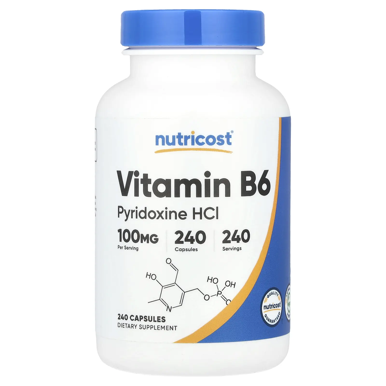 Nutricost Vitamin B6, 100 mg, 240 Capsules
