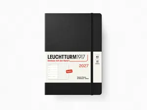 2027 Leuchtturm 1917 Weekly Planner & Notebook - BLACK Dotted