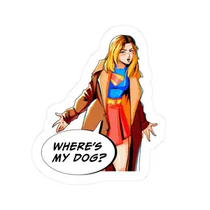 Superhero Girl Sticker Superhero Movie, Superhero Fans Decorative Sticker