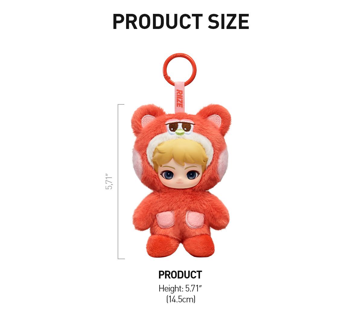 [POP NOW] POP MART RIIZE Fluffy Club Series Vinyl Plush Doll Pendant Blind Box Keychain