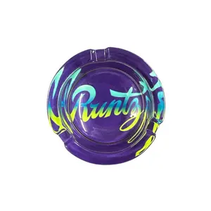 Runtz Glass Ashtray 2.5” - Lighter Design for Easy Cleaning