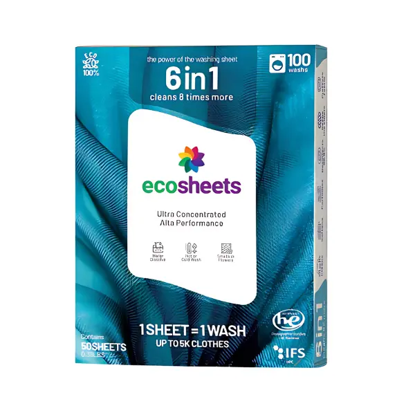 Ecosheets - Ultra Concentrated Sheets for 100 Washing Clothes