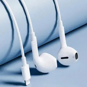 Apple Lightning Wired In-Ear Headphones, Compatible with iPhone iPad, HiFi Stereo Sound, Mic & Volume Control, USB-C, Android Compatibility