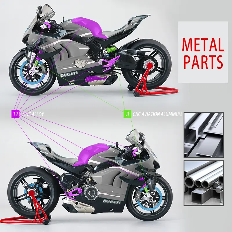 XLG Electric Motorcycle Model, 1:6 Scale, Grateful Gifts, Car